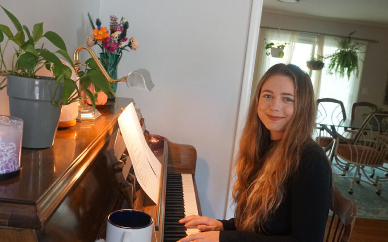 Ashtyn Barbaree puts down the guitar and returns to the piano for special Springdale concert