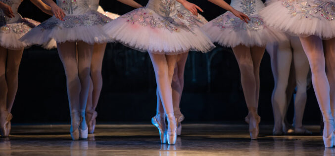 Parents dance with their young ballerinas in Nutcracker production at the Auditorium